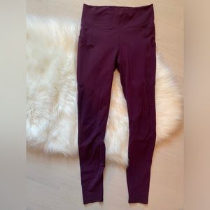 Fabletics Pureluxe Burgundy Leggings